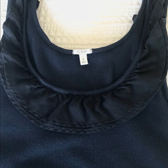 J. Crew Navy Scoop-Neck Tank in Size Large - Picture 4 of 5
